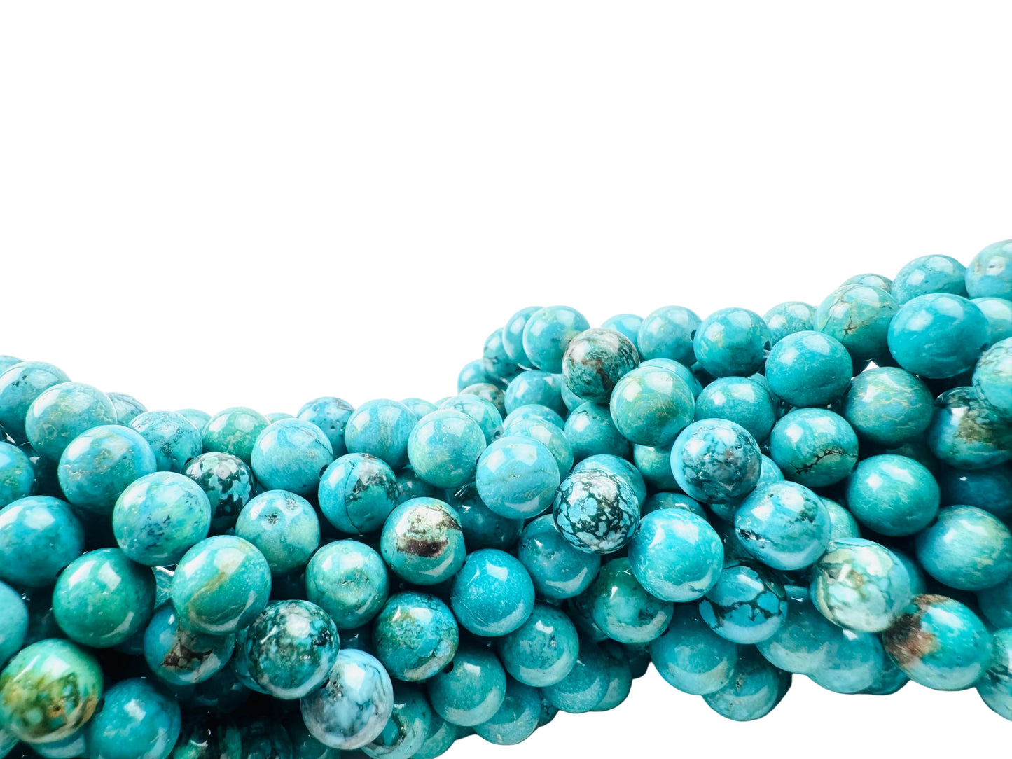 African Turquoise Beads Triple A Genuine Natural Gemstone 8mm in 15" strand
