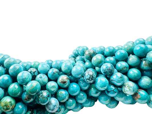 African Turquoise Beads Triple A Genuine Natural Gemstone 8mm in 15" strand