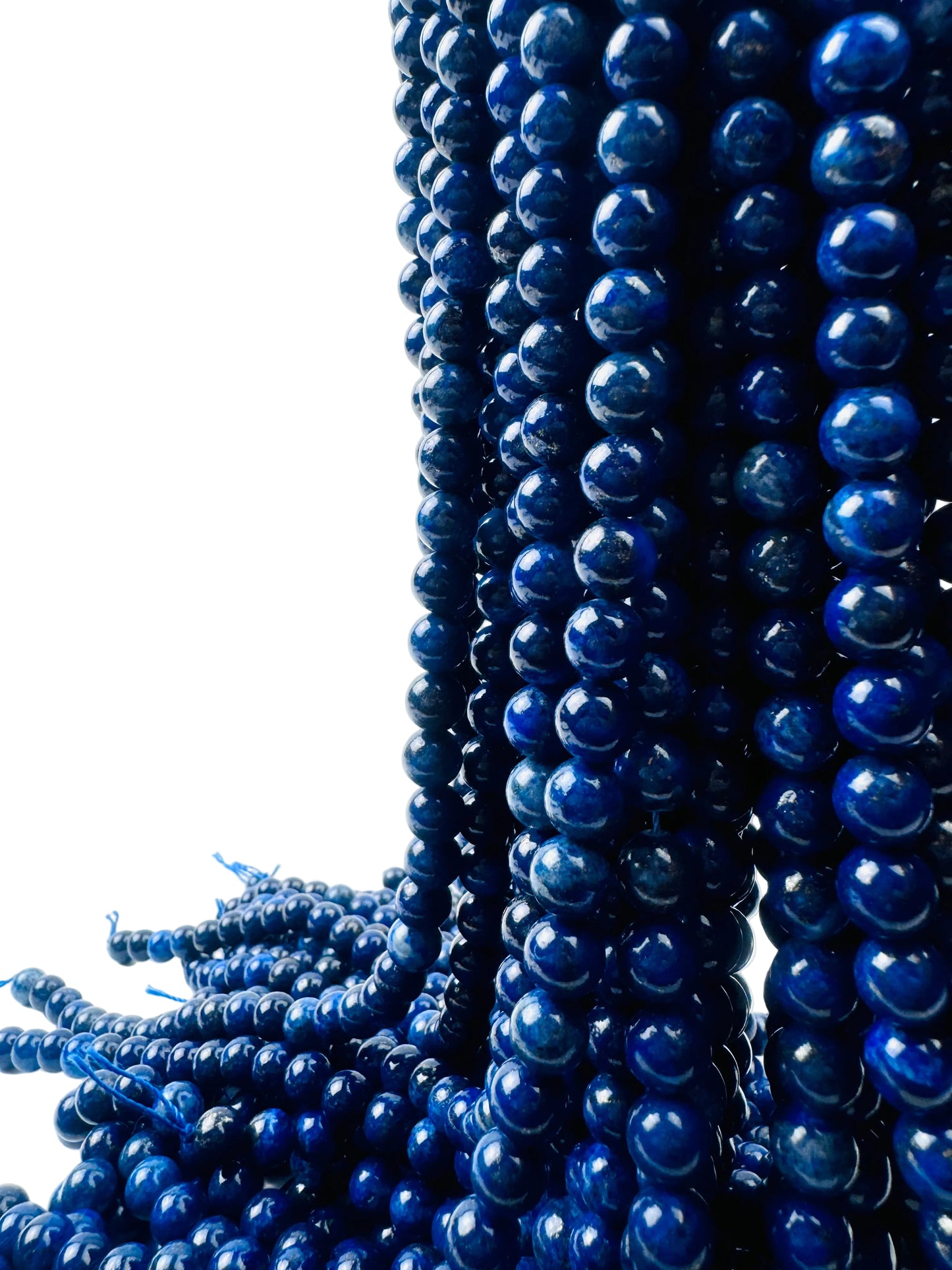 Lapis Lazuli  Beads Triple A Genuine Natural Gemstone 5mm-6mm 8mm in 15" strand
