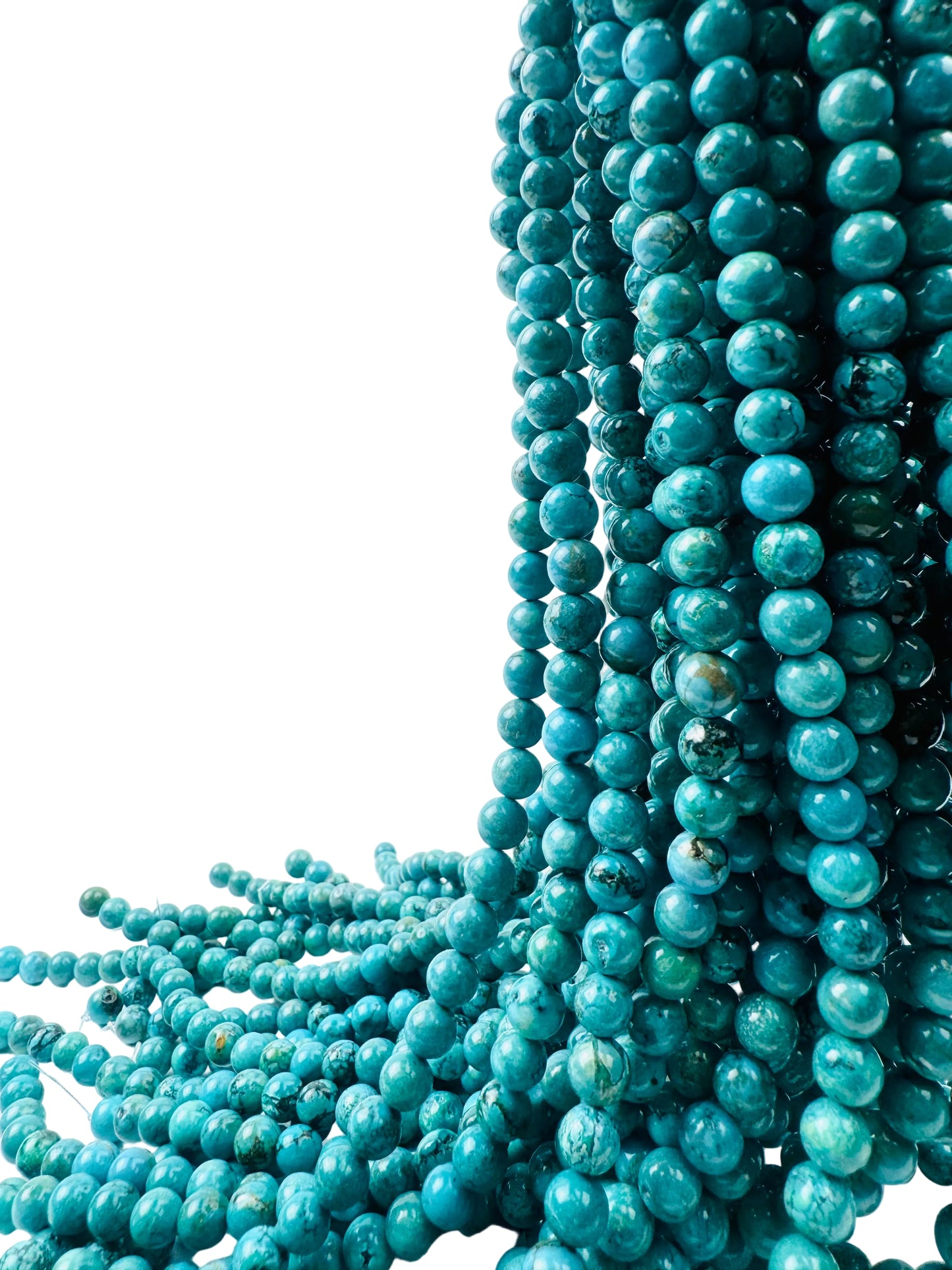African Turquoise Beads Triple A Genuine Natural Gemstone 8mm in 15" strand