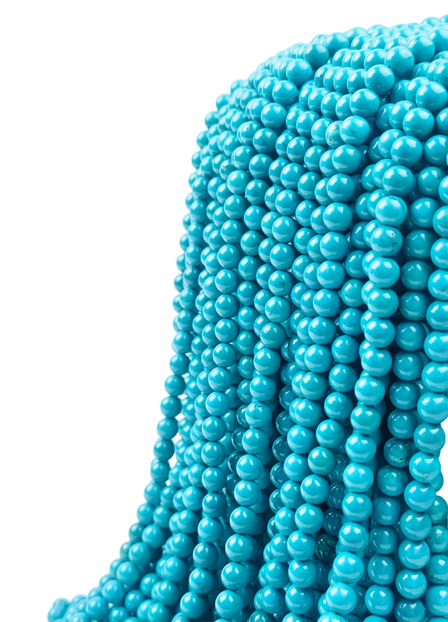 Turquoise Beads Green Triple A Genuine Natural Gemstone 4mm 6mm 8mm in 15" strand