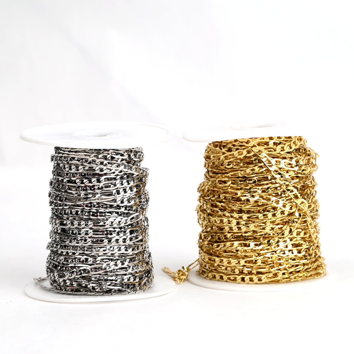 Large Figaro Chain 18K Gold-Filled | Silver