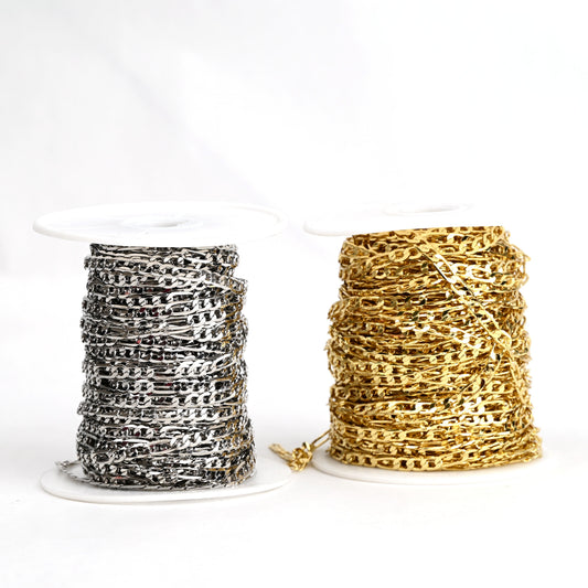 Large Figaro Chain 18K Gold-Filled | Silver