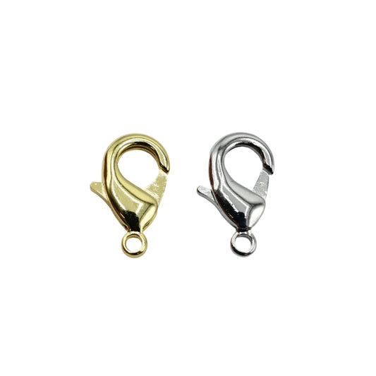 12mm Lobster Lock Clasp Connector 18K Gold Filled & Silver