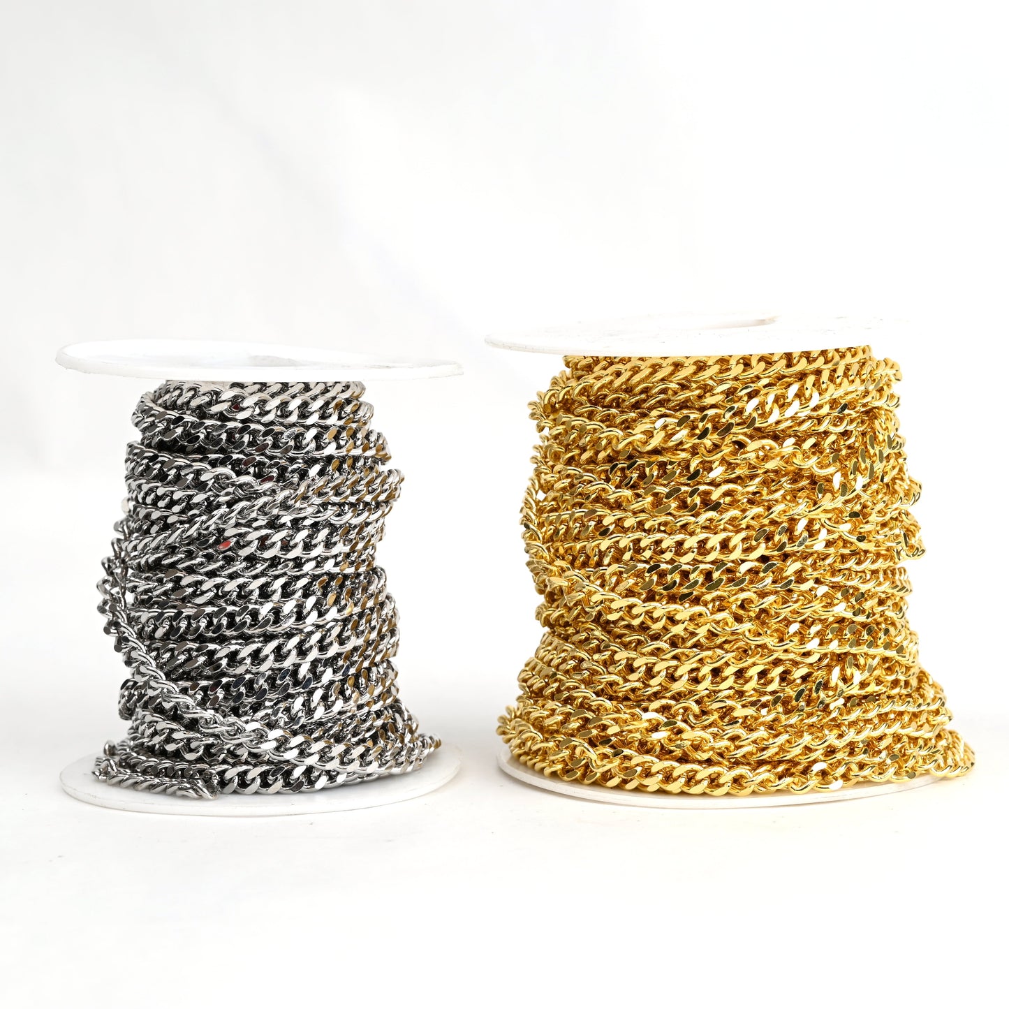 Medium Cuban Chain 18K Gold-Filled | Silver