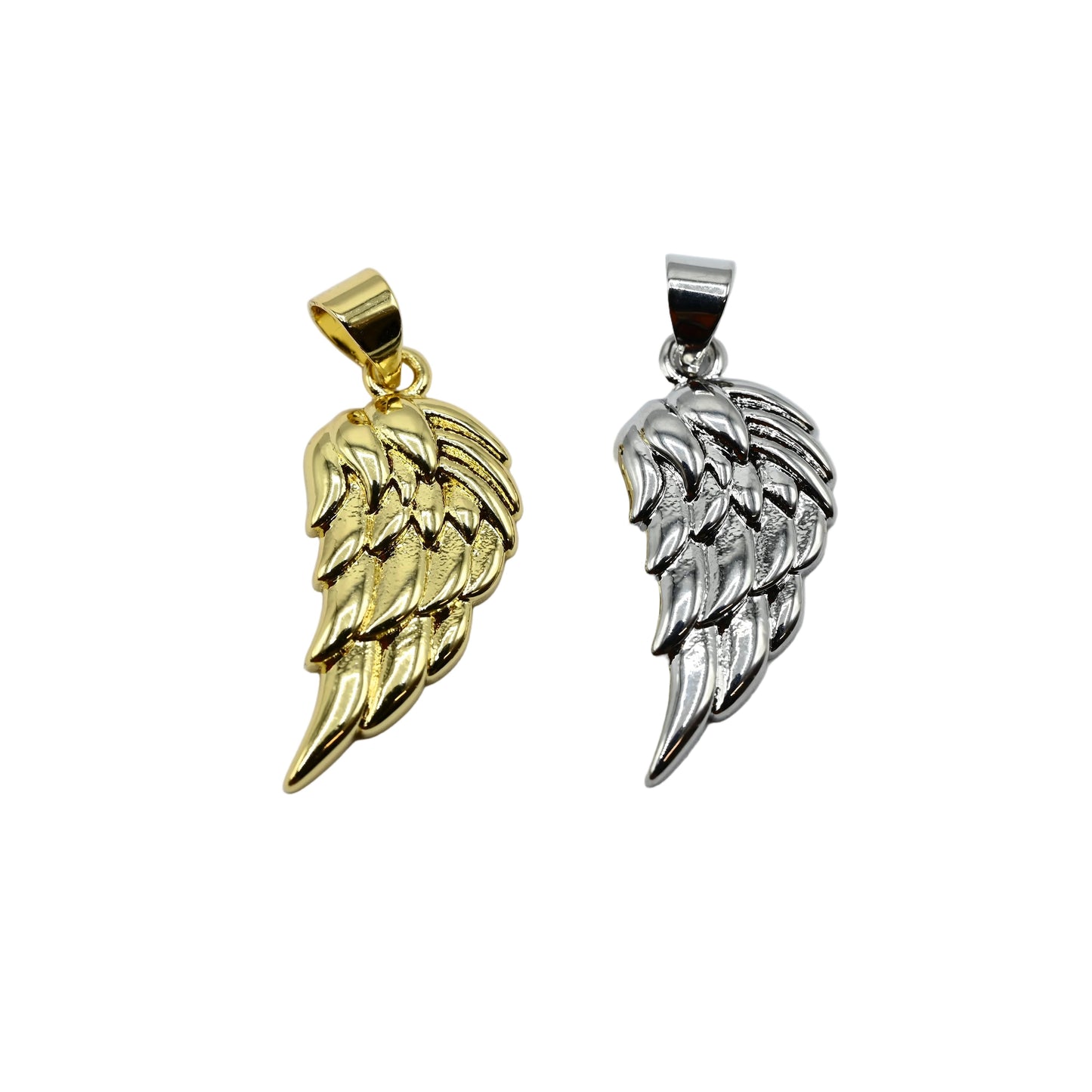 Angel Wing Charm Pendant 18K Gold Filled / Silver