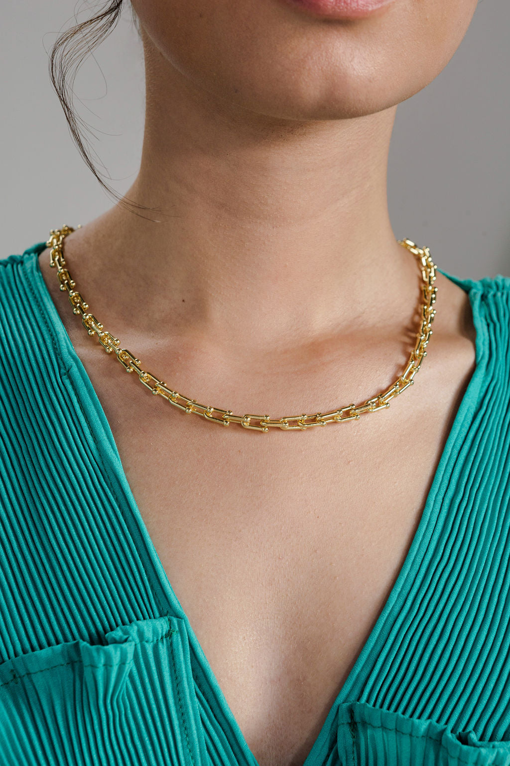 Horseshoe Link Chain 18K Gold-Filled