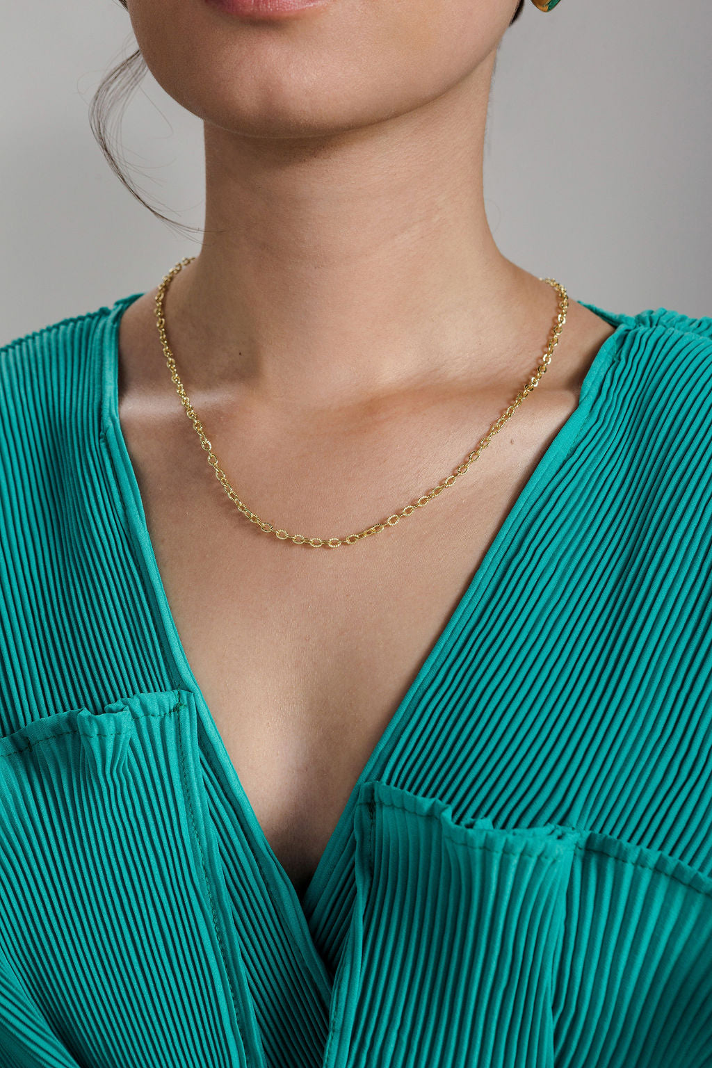 Small Oval Link Chain 18K Gold-Filled | Silver