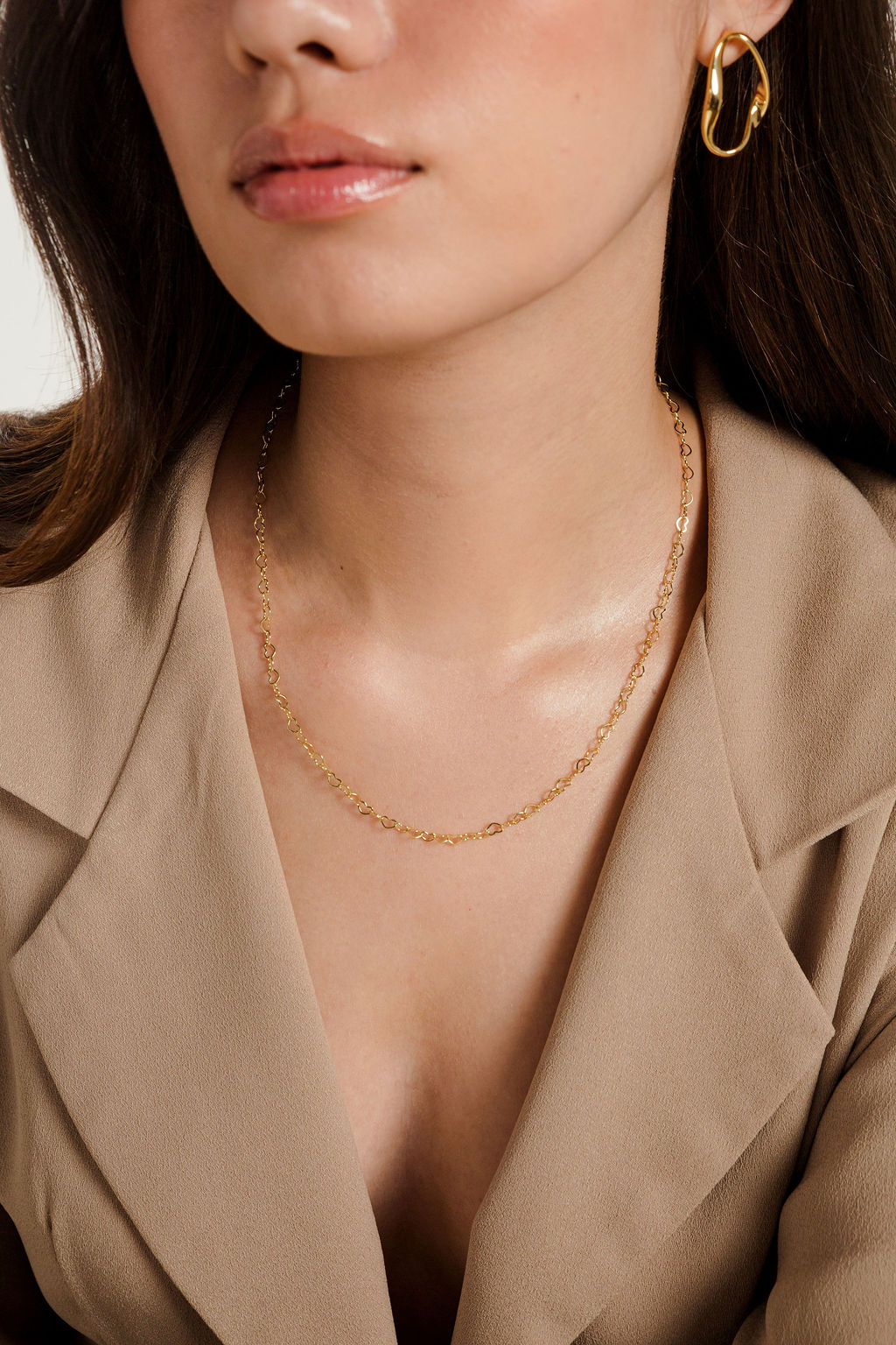 Heart Link Chain 18K Gold-Filled