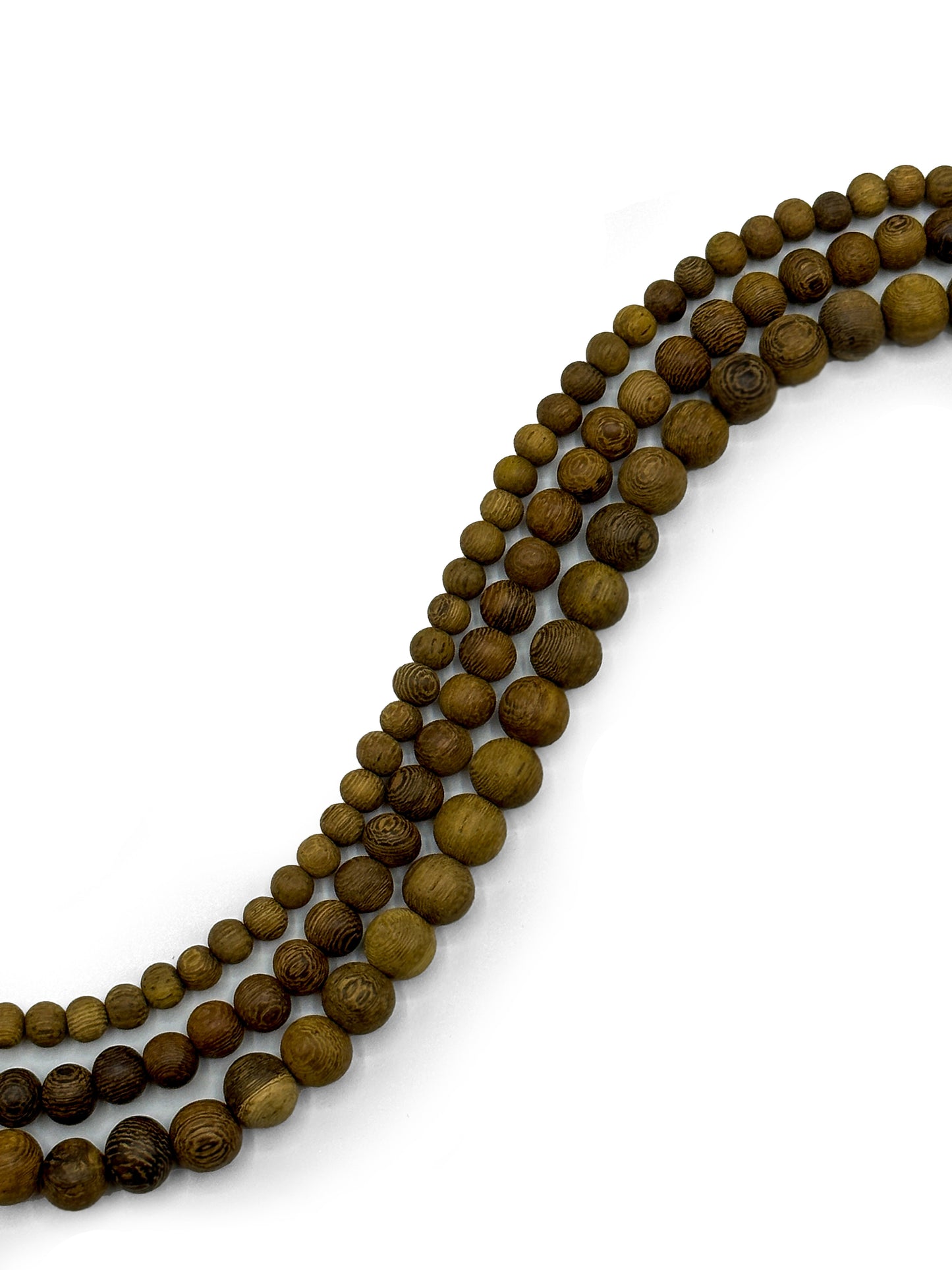 Unpolished - Robles Wood Beads  – 16″ Strand