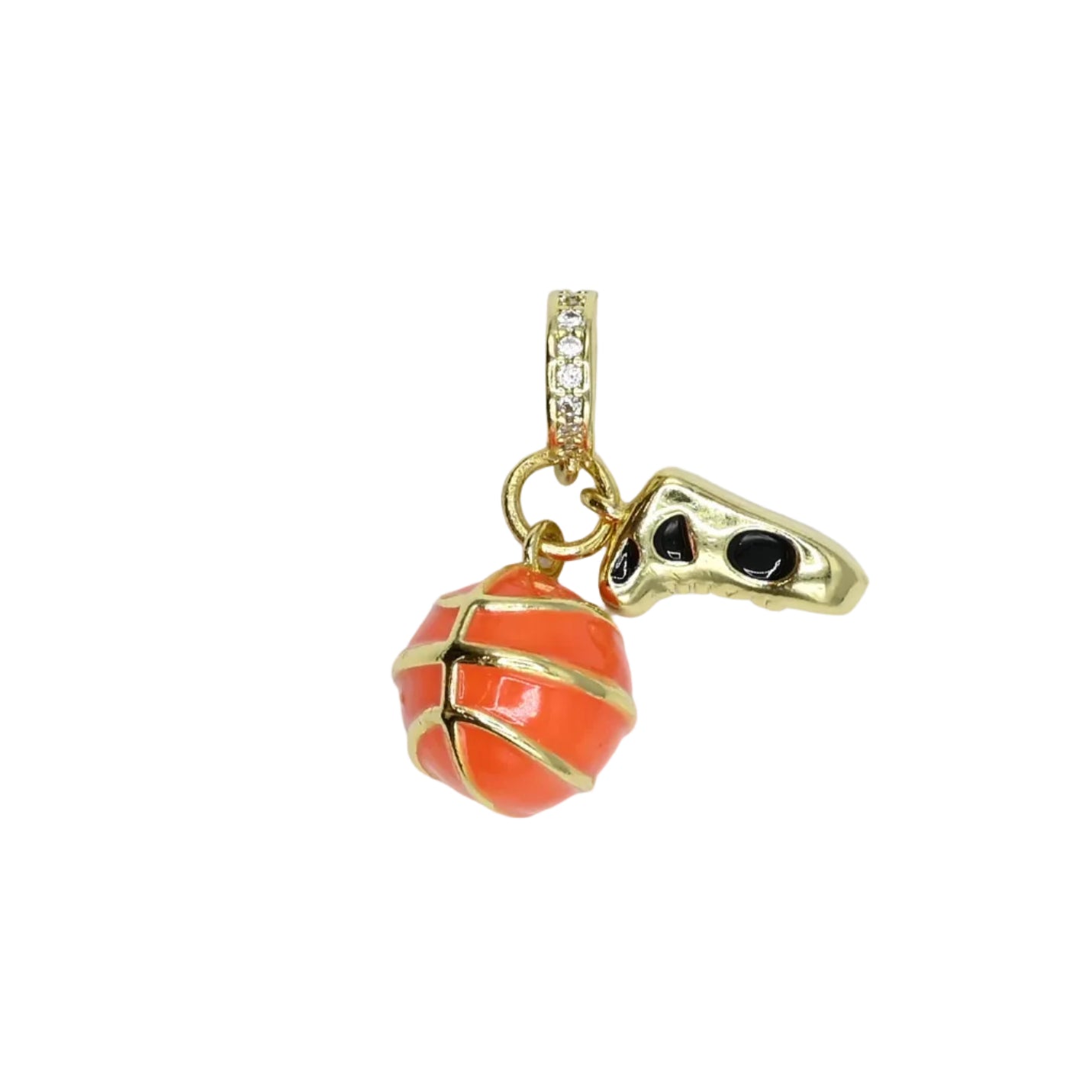 Basketball & Sneaker Charm 18K Gold Filled