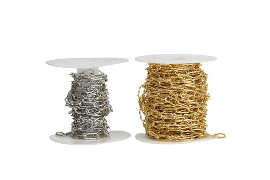 Chunky Oval Textured Chain 18K Gold-Filled | Silver