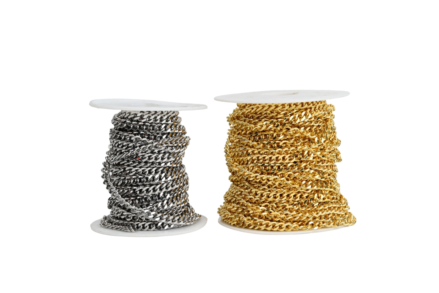 Medium Cuban Chain 18K Gold-Filled | Silver
