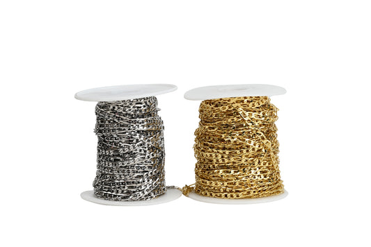 Large Figaro Chain 18K Gold-Filled | Silver