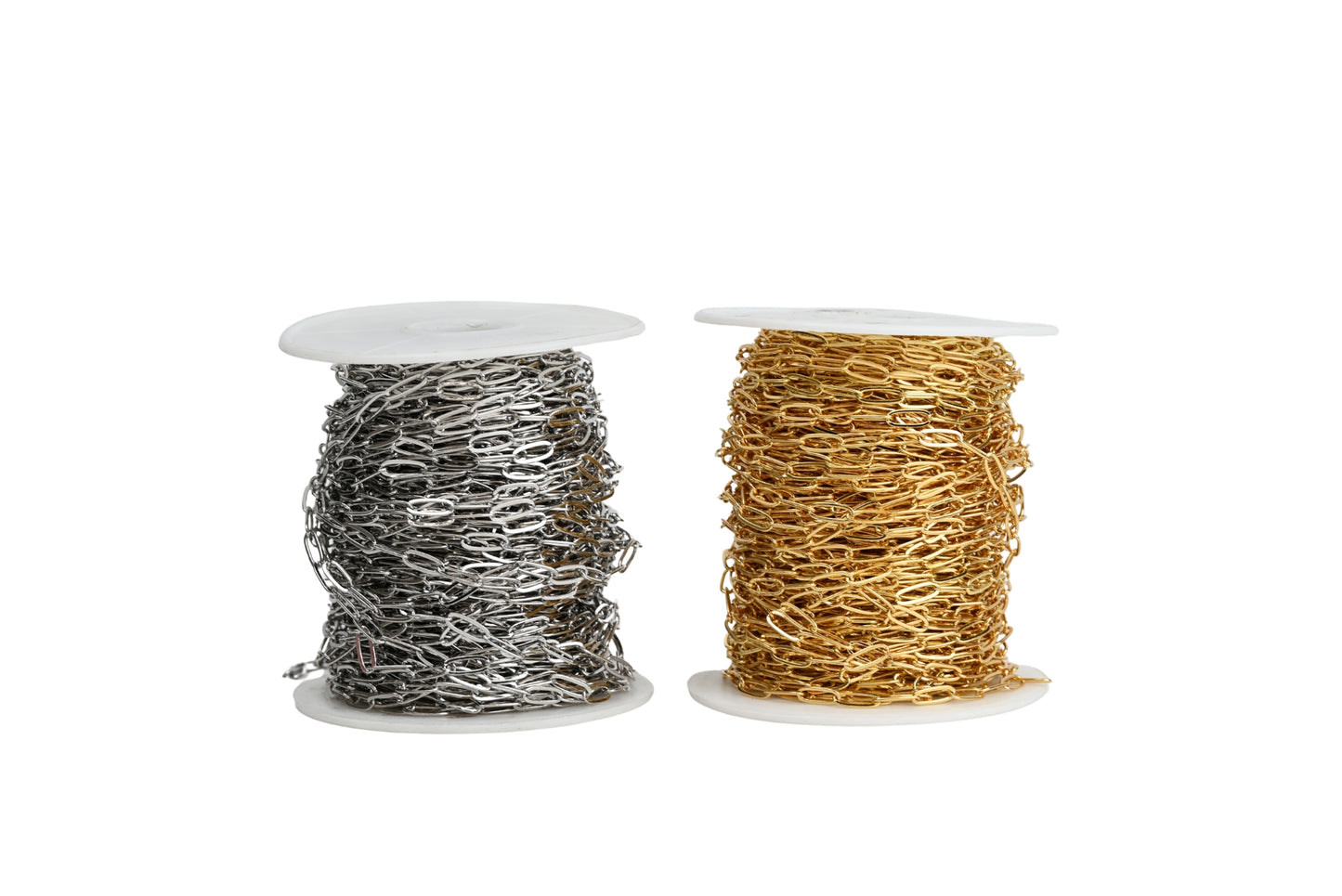 Large Paperclip Chain 8K Gold-Filled | Silver