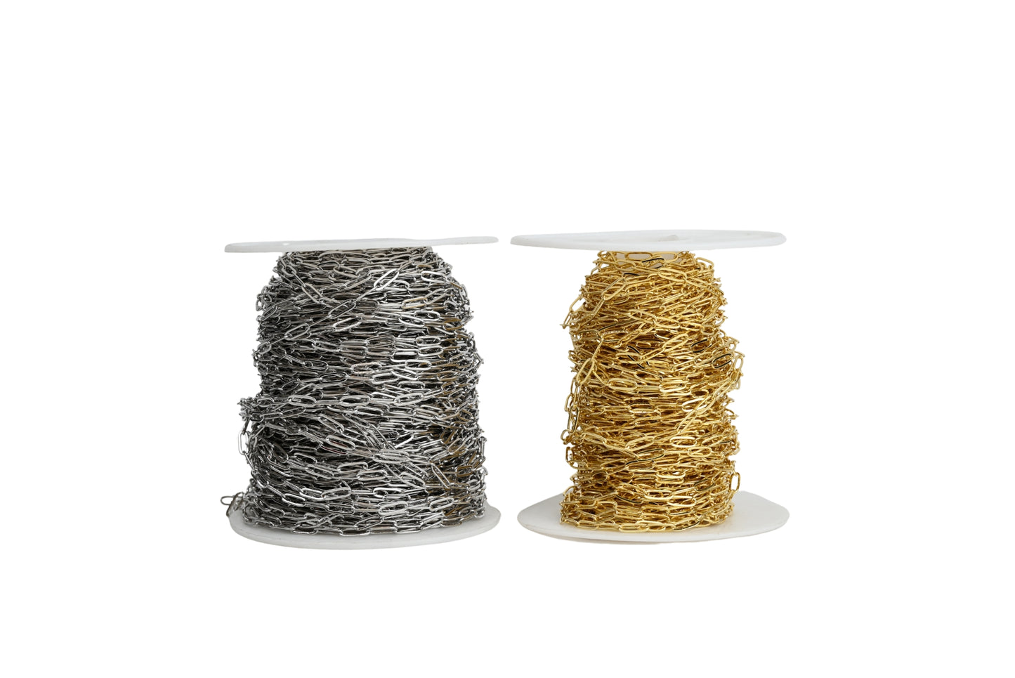 Small Paperclip Chain 18K Gold-Filled | Silver