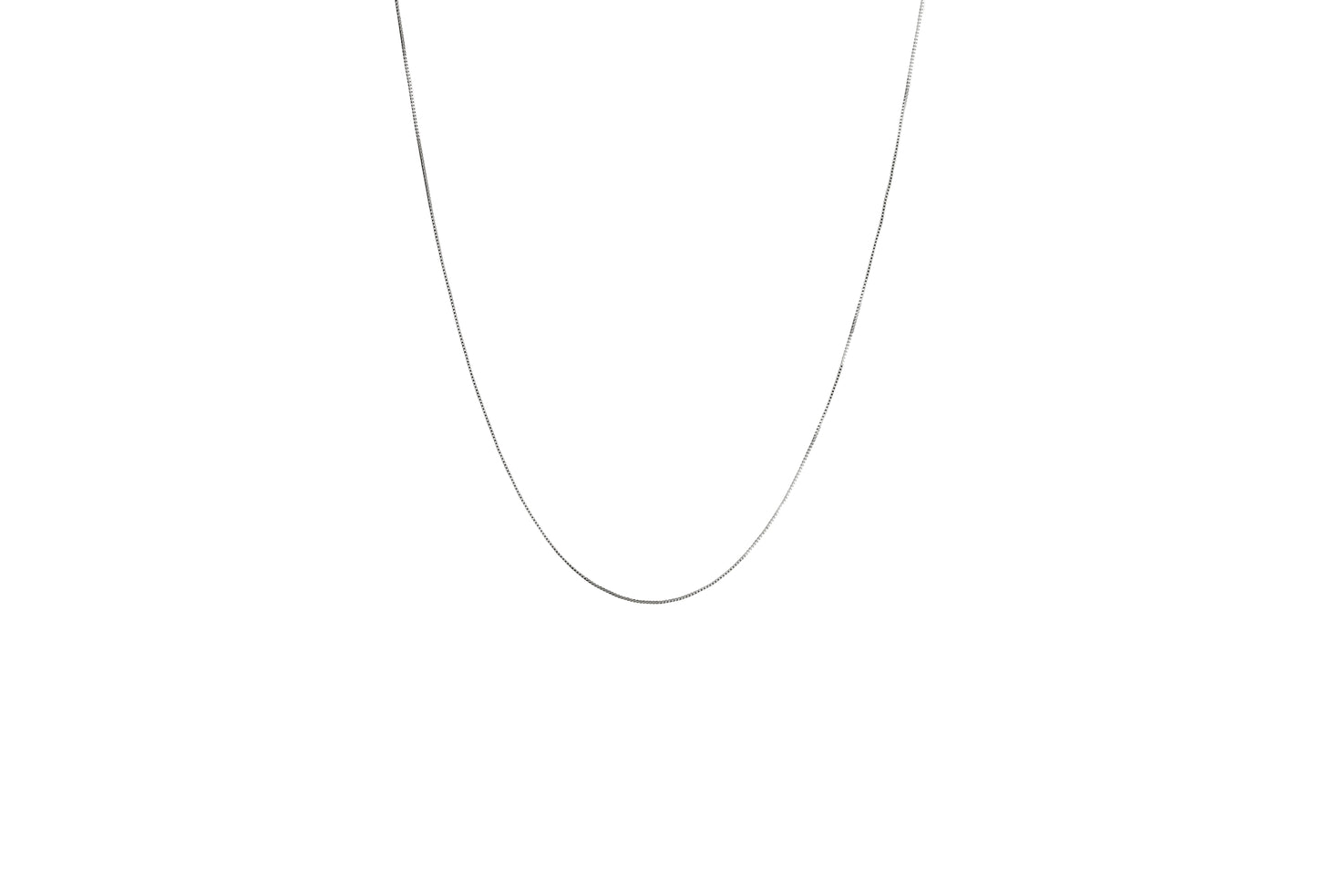 Classic Dainty / Box Chain Adjustable Necklace 18" 20" 18K Gold Filled / Silver