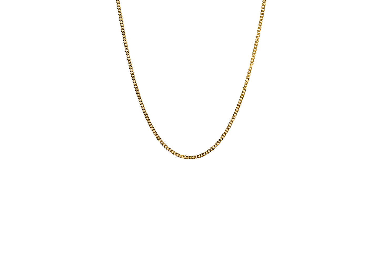 Classic Small Cuban Link Necklace 18K Gold Filled / Silver