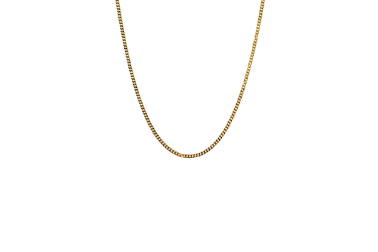 Classic Small Cuban Link Necklace 18K Gold Filled / Silver