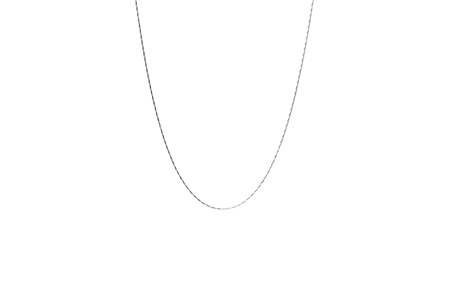 Flat Elongated Link Necklace 18k Gold Filled / Silver