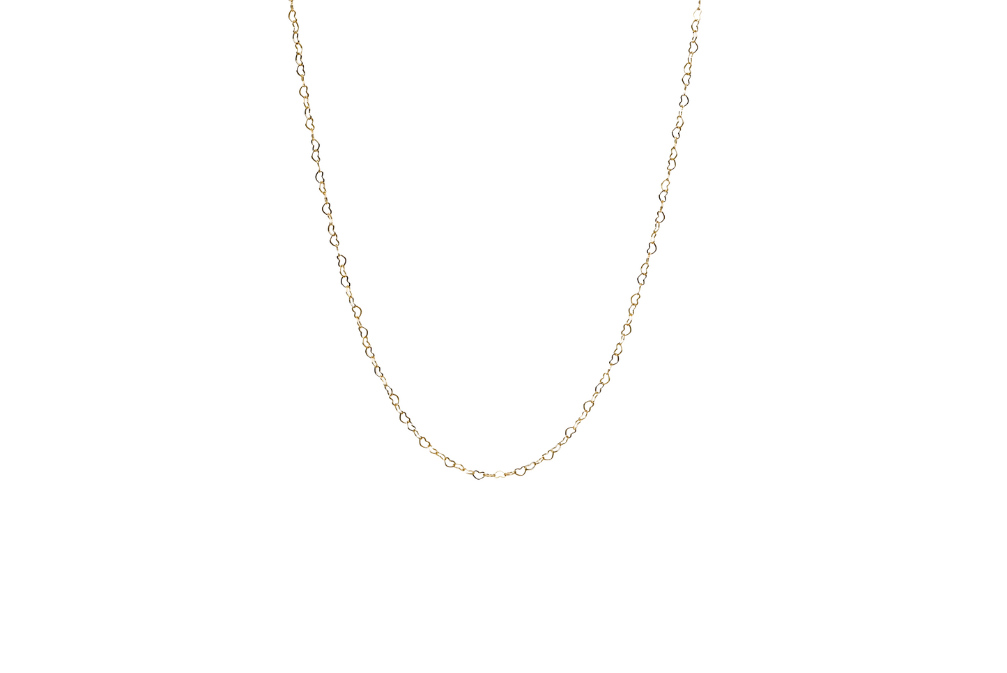 Heart Necklace Chain 18K Gold Filled / Silver