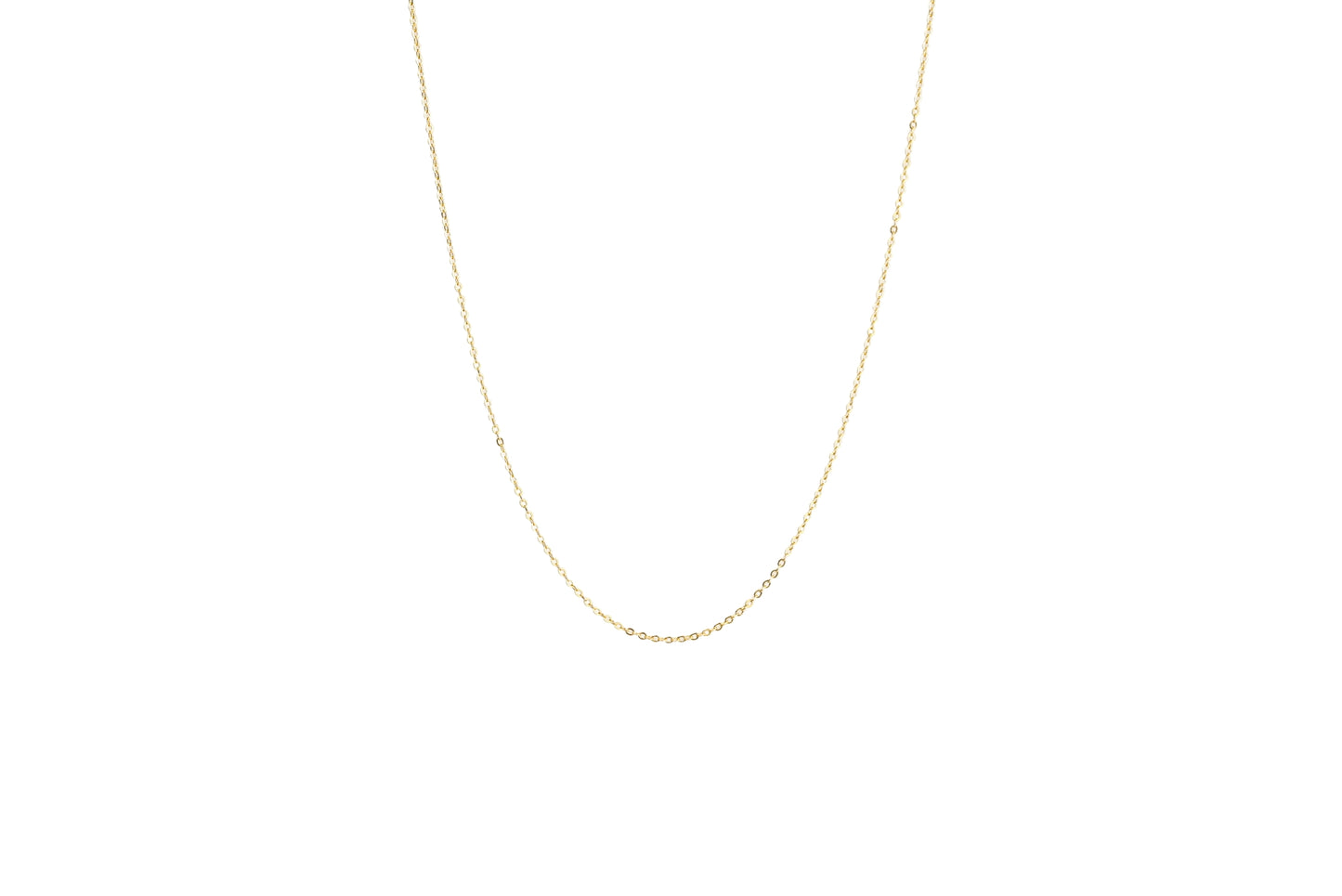 Long Classic Necklace Chain 36" 18K Gold Filled / Silver