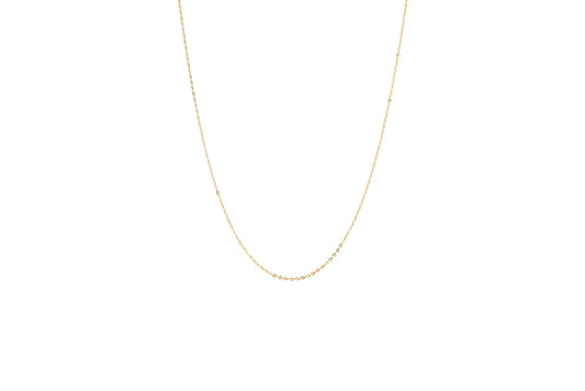 Long Classic Necklace Chain 36" 18K Gold Filled / Silver