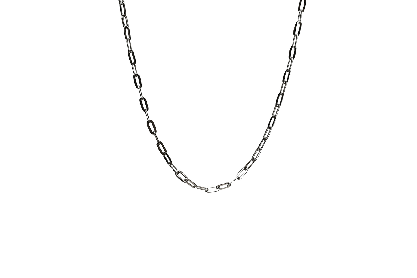 Chunky Oval Flat Necklace 18K Gold Filled / Silver