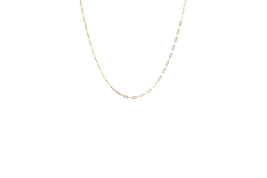 Mini Paperclip Necklace Chain 18K Gold Filled / Silver