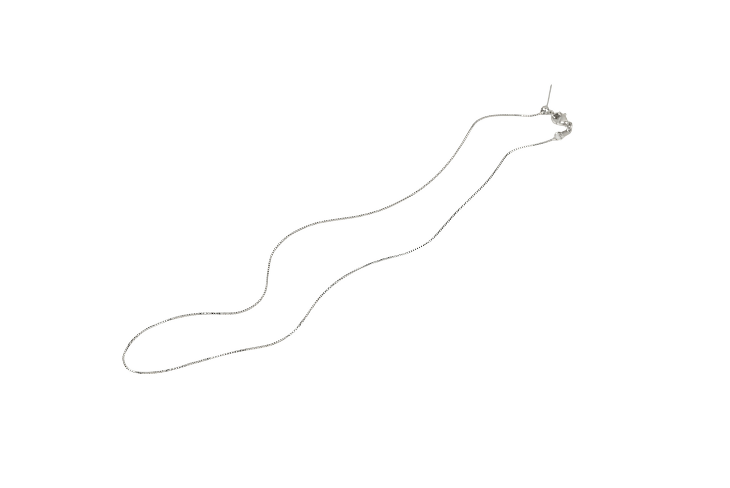 Classic Dainty / Box Chain Adjustable Necklace 18" 20" 18K Gold Filled / Silver