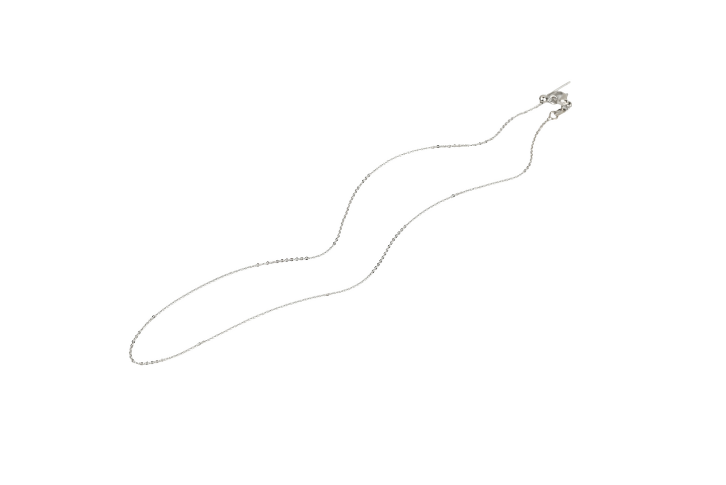Classic Dainty / Box Chain Adjustable Necklace 18" 20" 18K Gold Filled / Silver
