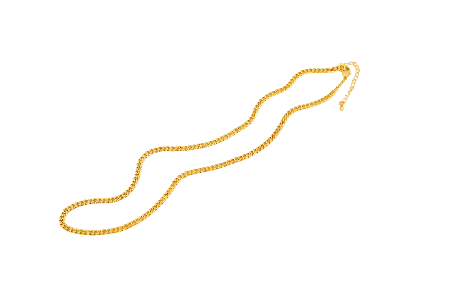 Classic Small Cuban Link Necklace 18K Gold Filled / Silver