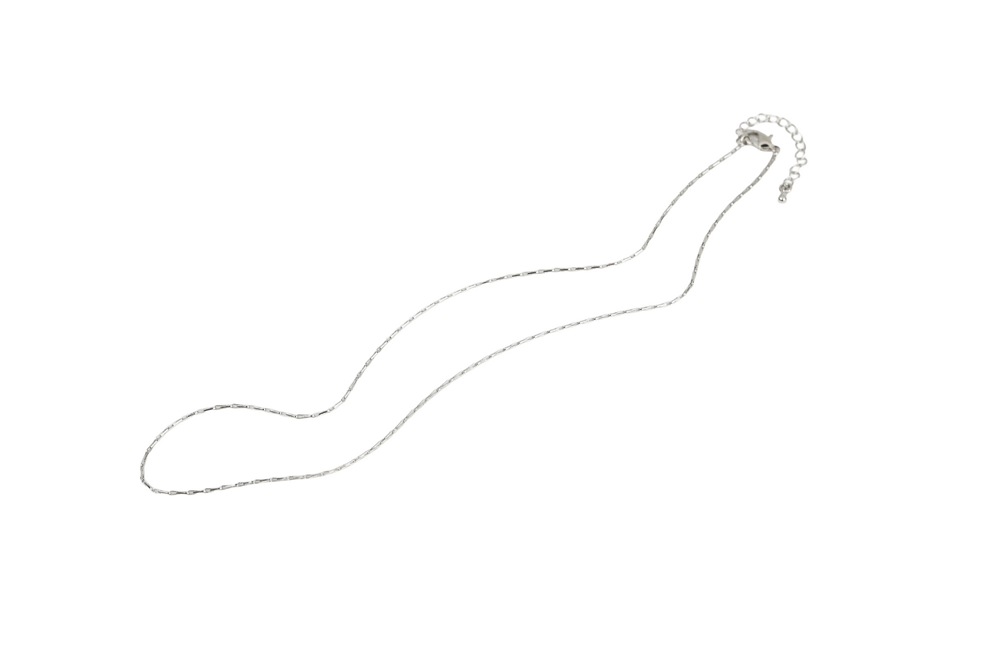Flat Elongated Link Necklace 18k Gold Filled / Silver