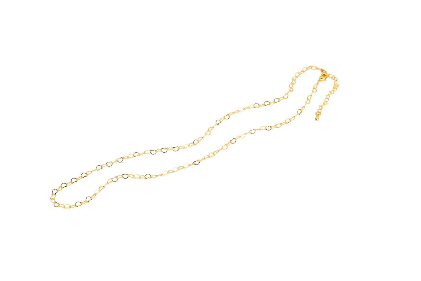 Heart Necklace Chain 18K Gold Filled / Silver