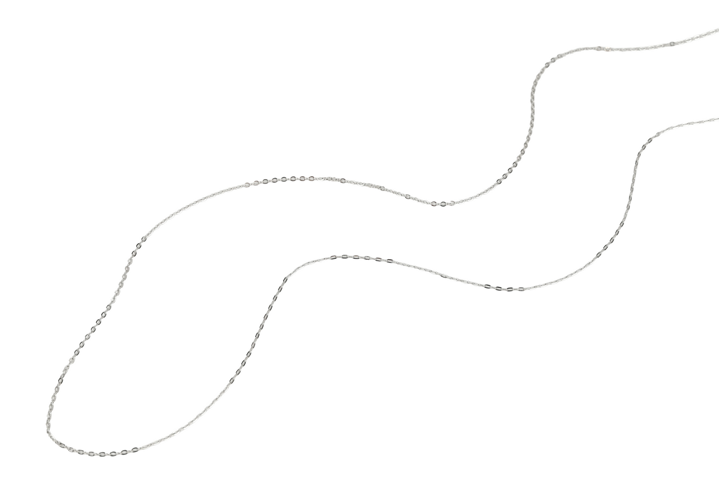 Long Classic Necklace Chain 36" 18K Gold Filled / Silver