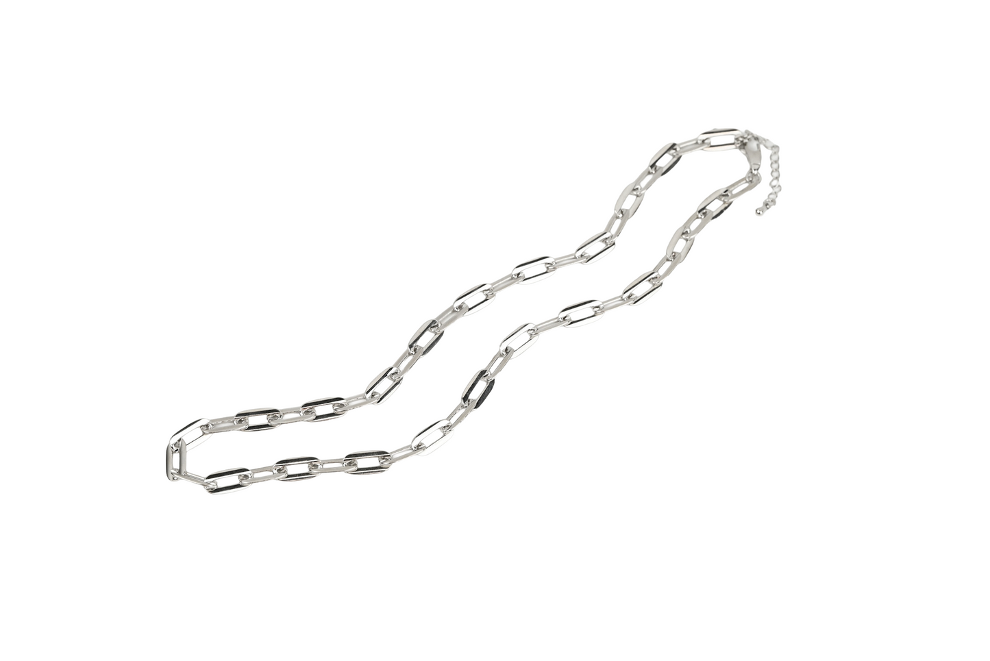 Chunky Oval Flat Necklace 18K Gold Filled / Silver