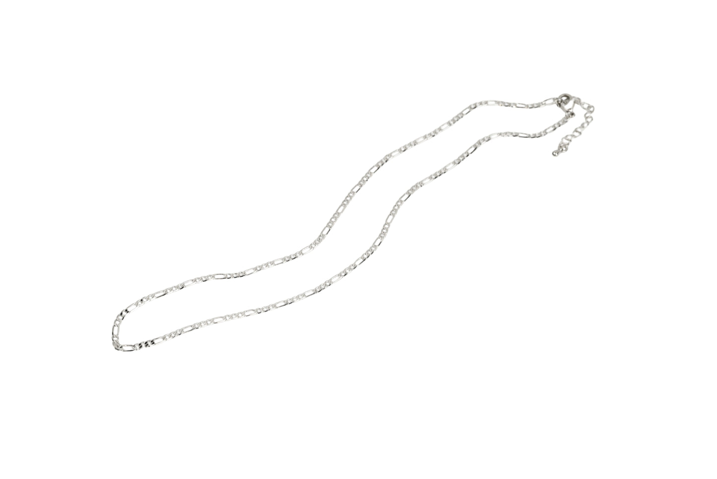 Small Figaro Link Necklace Chain 18K Gold Filled / Silver