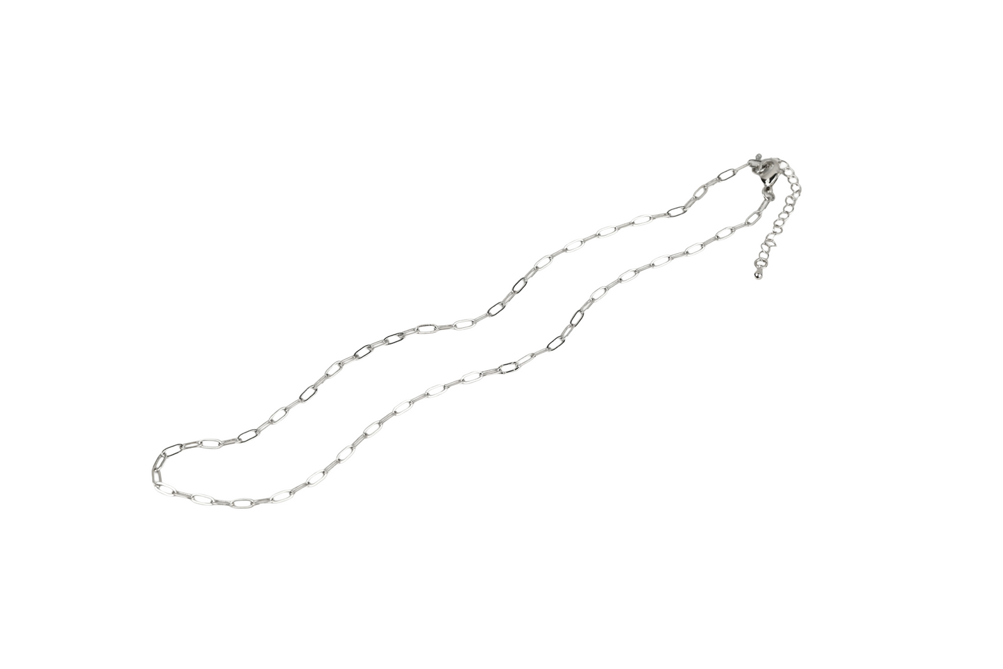 Small Paperclip Necklace Chain 18K Gold Filled / Silver