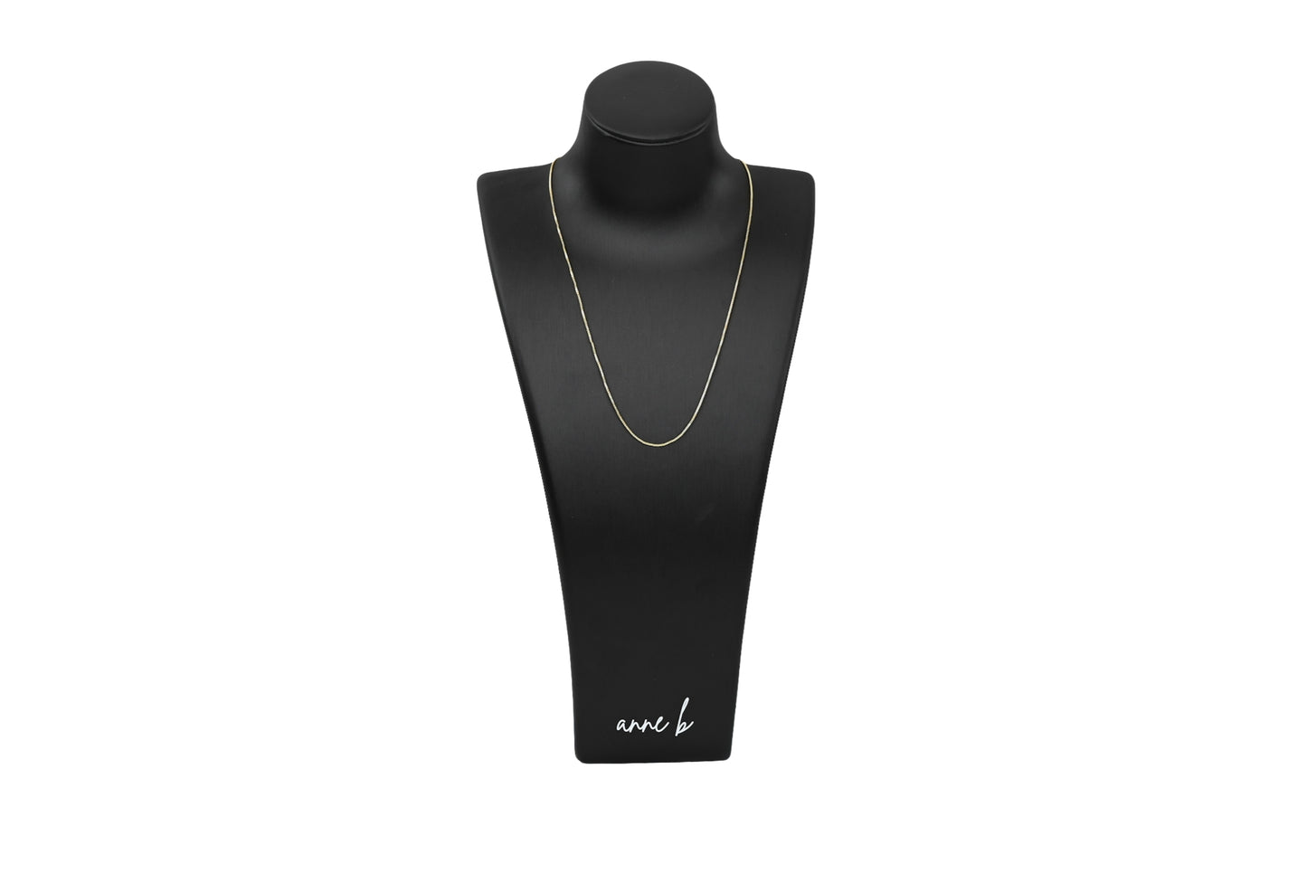 Classic Dainty / Box Chain Adjustable Necklace 18" 20" 18K Gold Filled / Silver