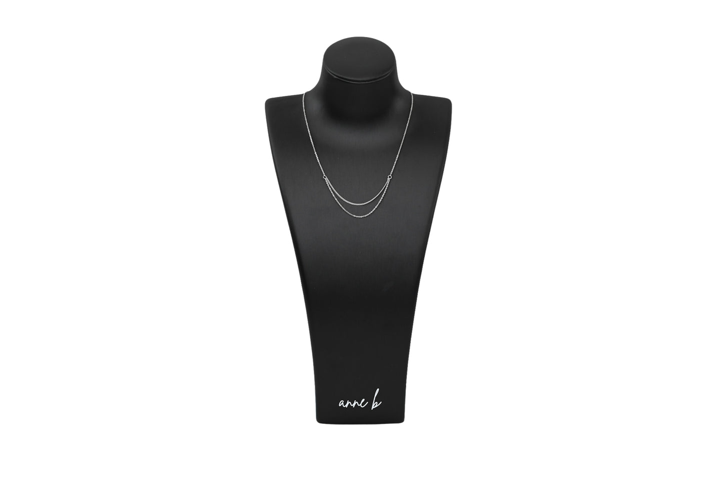 Layered Cable Chain with Open Connector Rings Necklace 18k Gold Filled / Silver