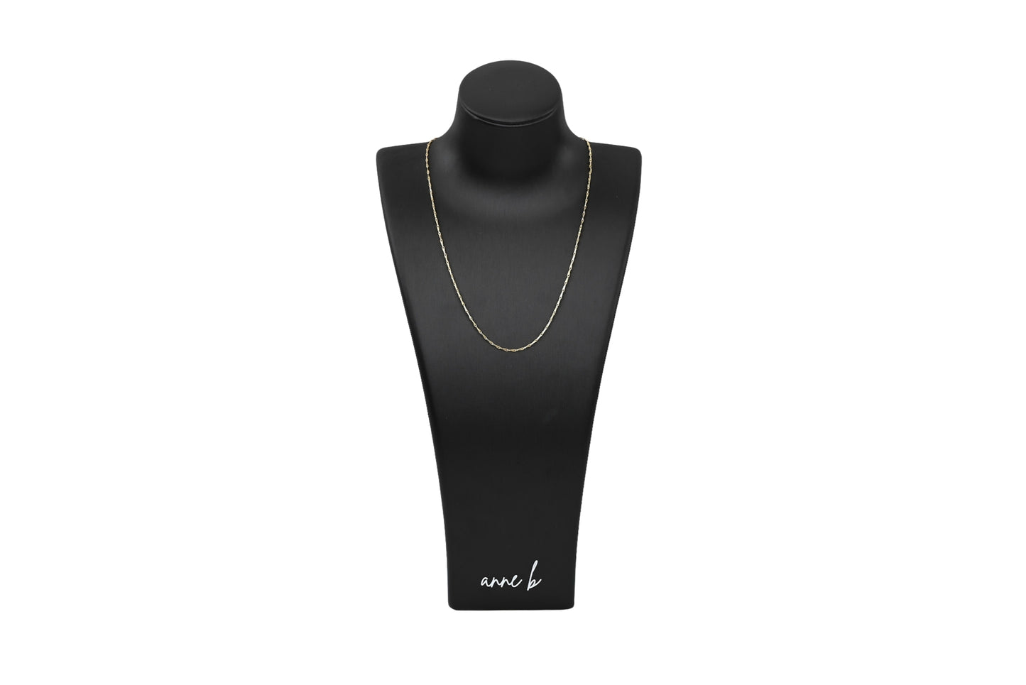 Flat Elongated Link Necklace 18k Gold Filled / Silver