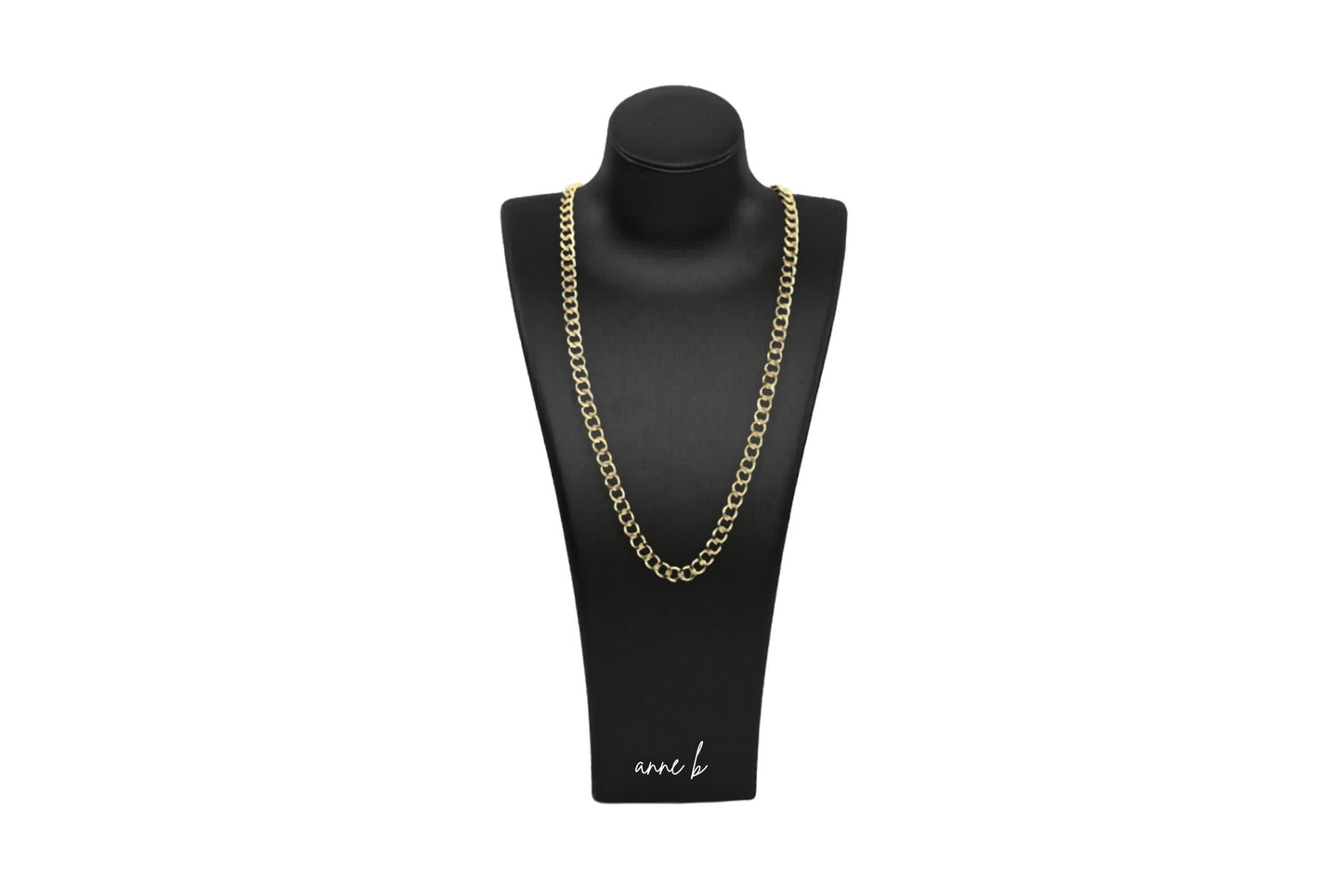 Large Curb Link Necklace 18K Gold Filled / Silver