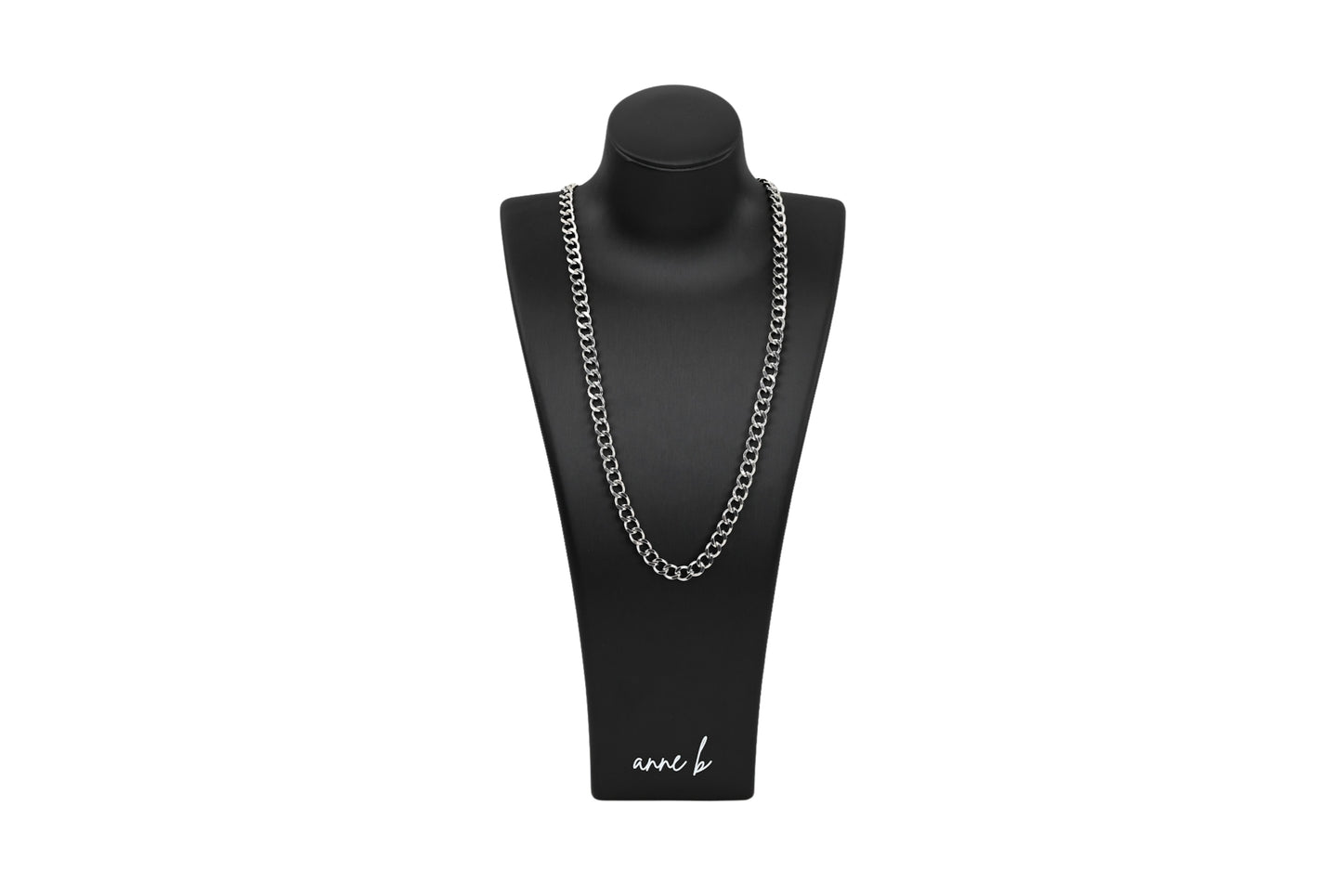 Large Curb Link Necklace 18K Gold Filled / Silver