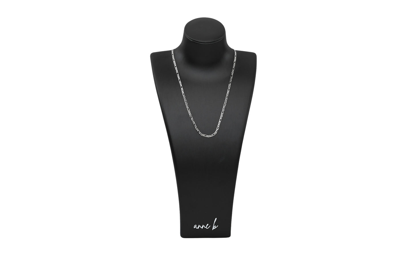 Small Figaro Link Necklace Chain 18K Gold Filled / Silver