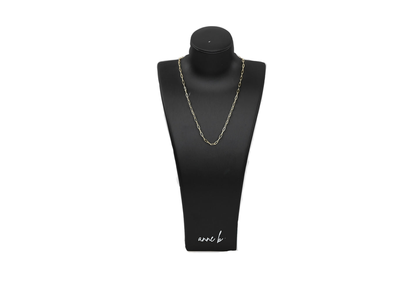 Mini Paperclip Necklace Chain 18K Gold Filled / Silver