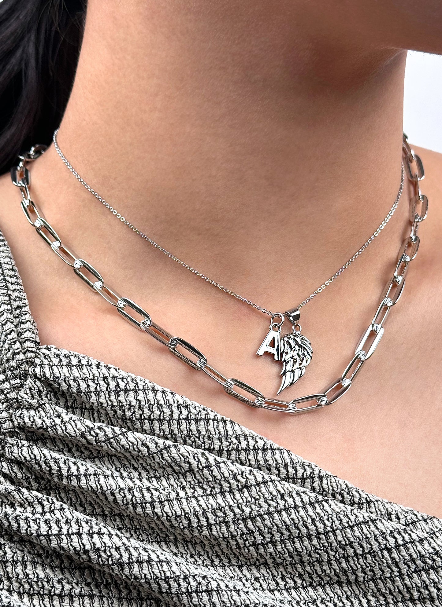 Angel Wing Charm Pendant 18K Gold Filled / Silver